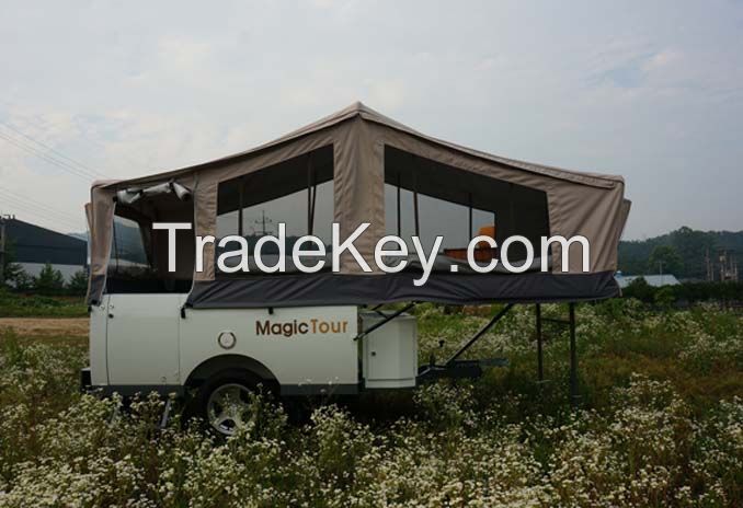 2017 Hot Sale Outdoor Trailer Tent Trailer Caravan Trailer Travel Trai