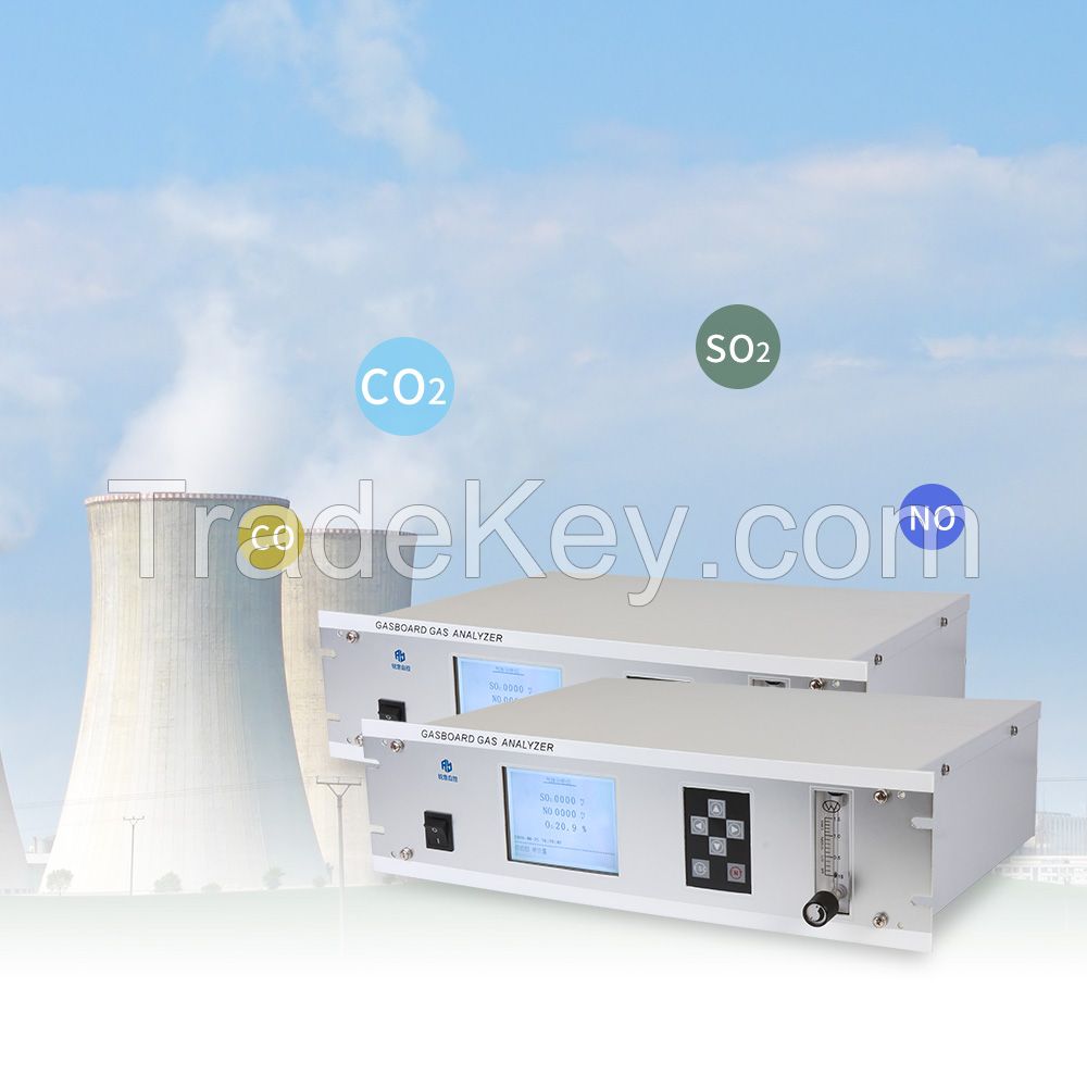 Online Infrared Flue Gas Analyzer Gasboard-3000Plus Measure SO2, NO, CO, CO2, O2