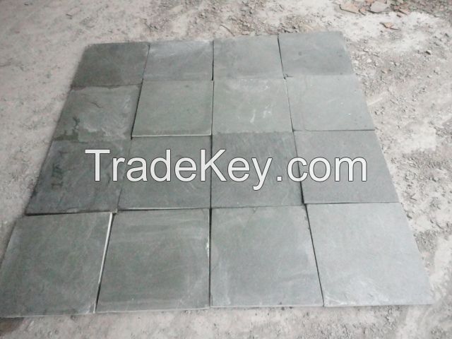 green slate tile