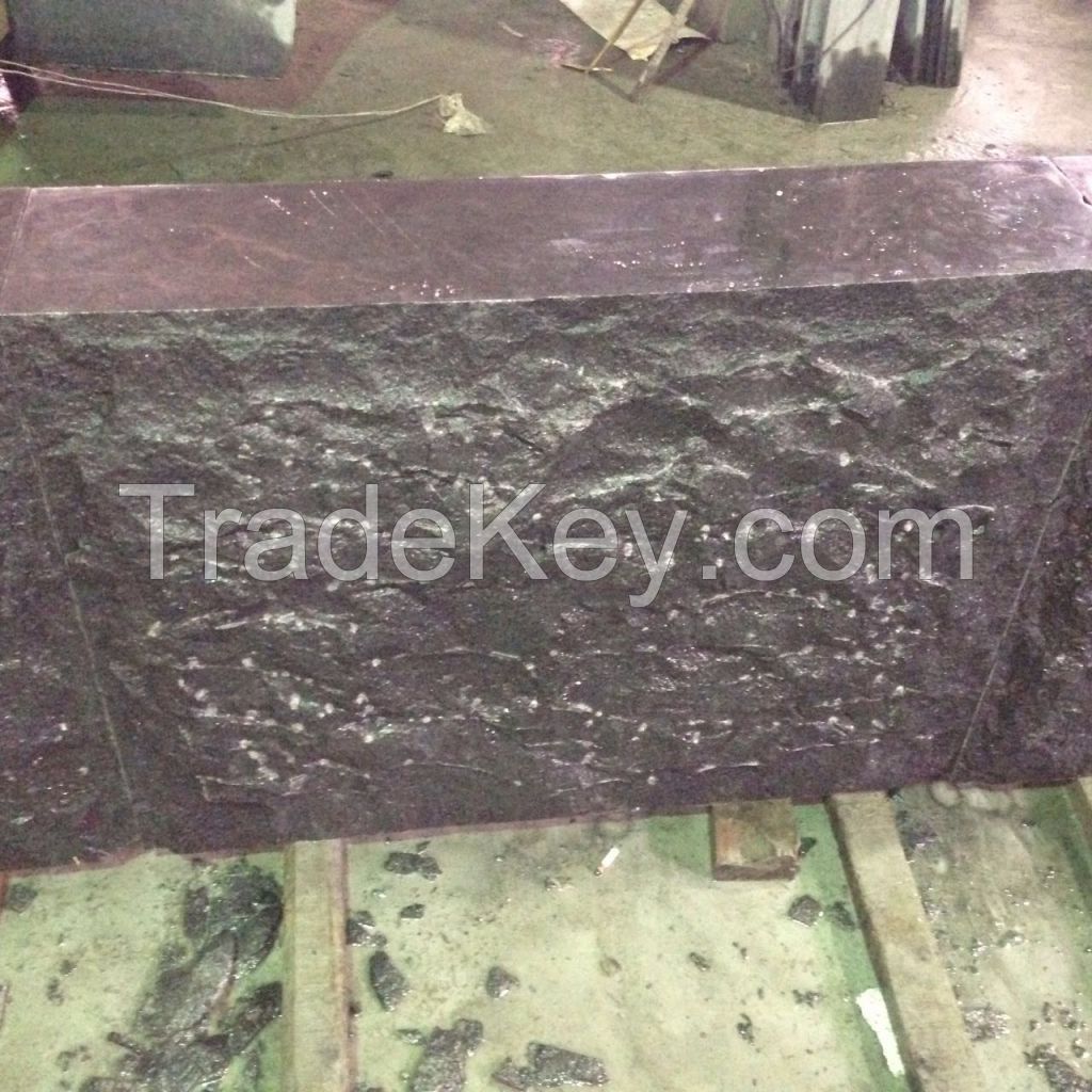 G684 (Pearl Black ) natural split granite tile