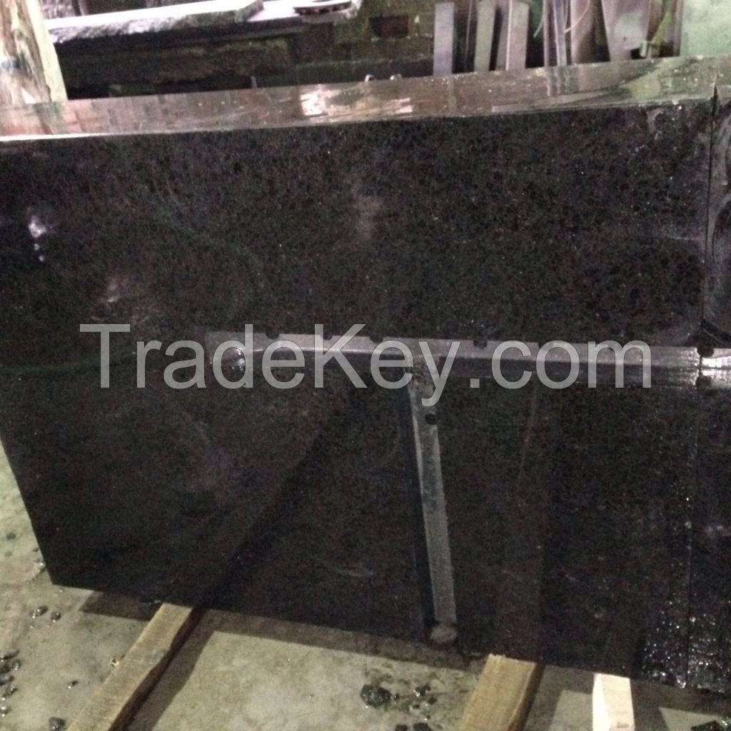 G684 (Pearl Black ) natural split granite tile