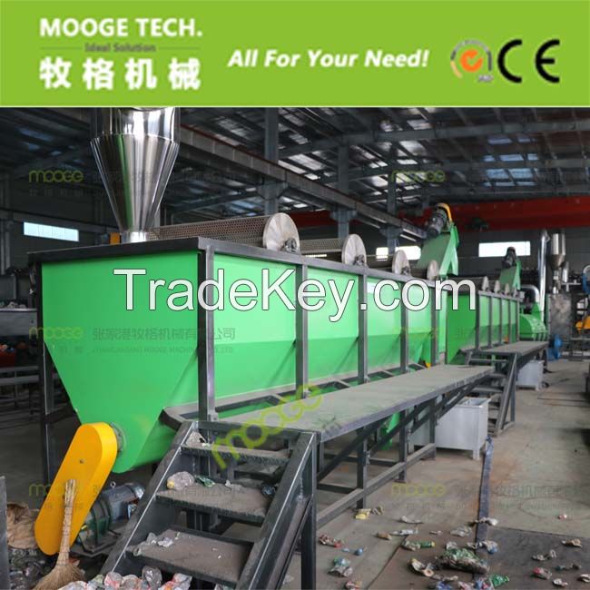 PET bottle flakes washing recycling line 