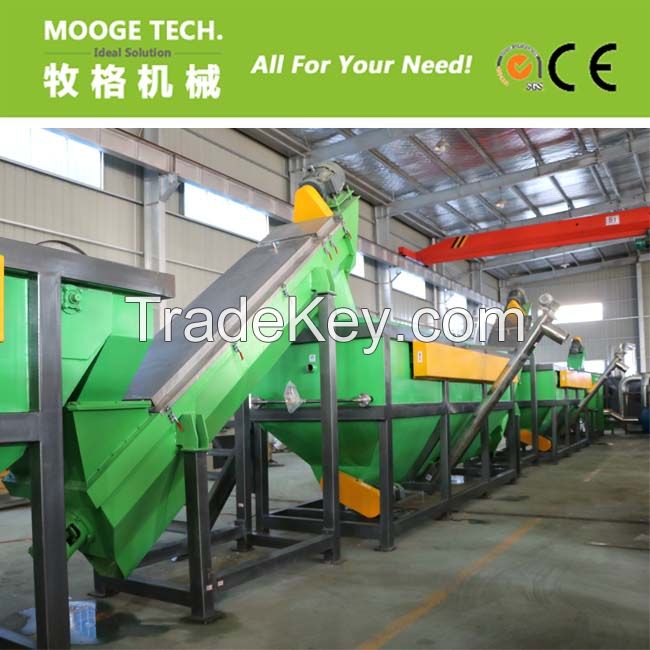 Waste plastic PP PE  film washing recycling line 