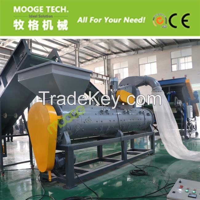 PET bottle label remover for plastic recycling line