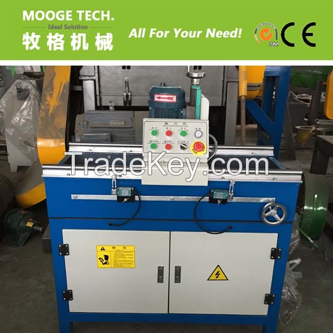 Blade sharpening machine for plastic crusher/grinder