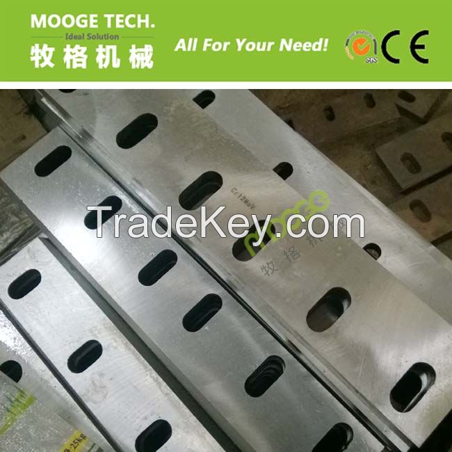 Waste plastic grinder blade/recycling cutting blade