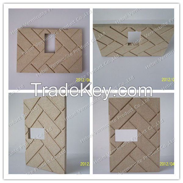 Fireproof non-combustible insulation interior decorative vermiculite bricks