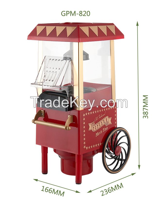 Manufacturer Hot Sale Commercial Popcorn Machine With Cart 