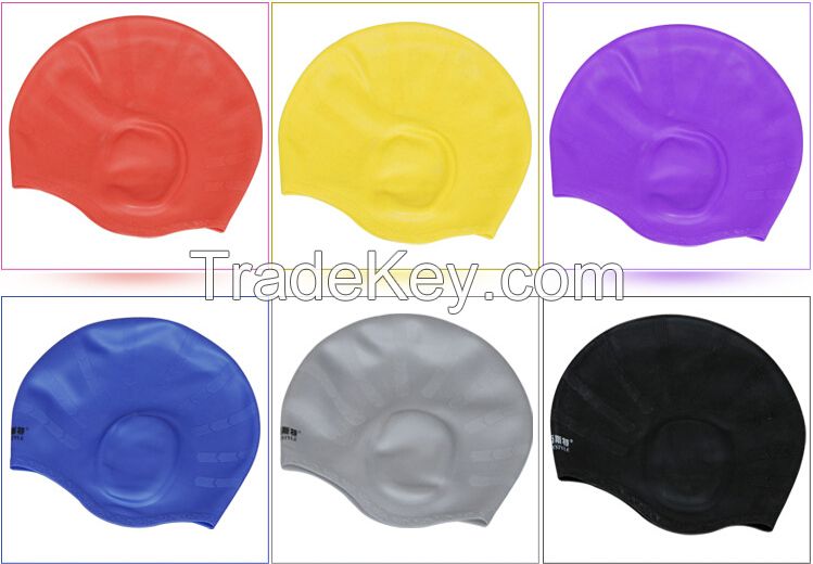 Top quality 100% silicone new swimming ear cap