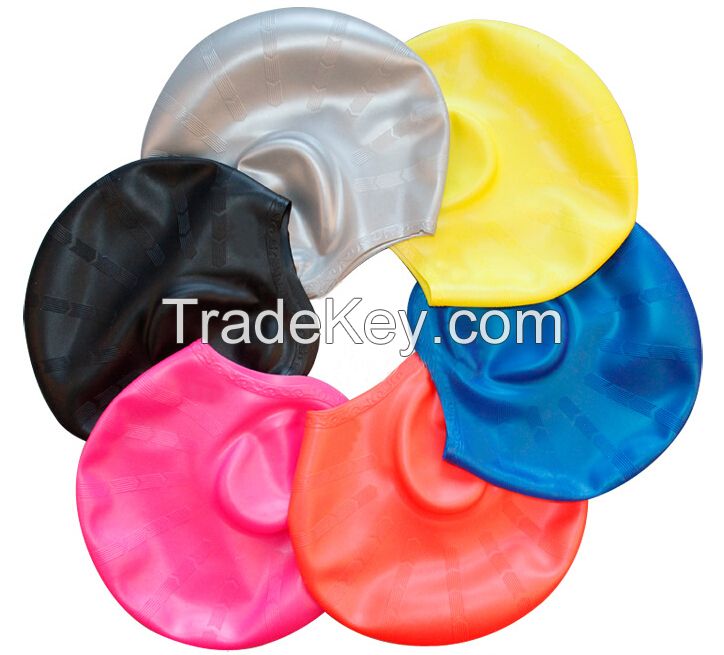 Top quality 100% silicone new swimming ear cap