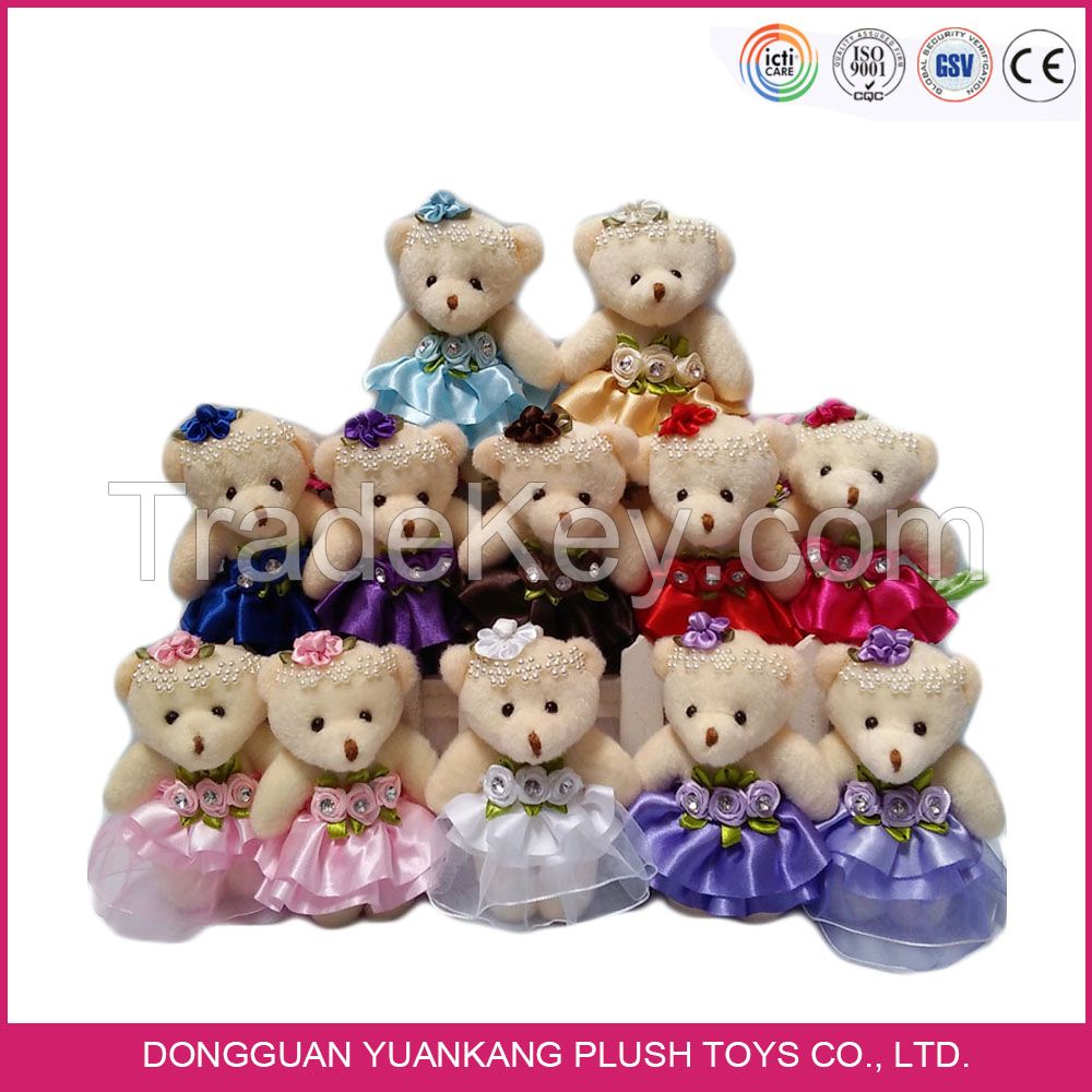 YK OEM FACTORY colorful plush teddy bear stuffed animals