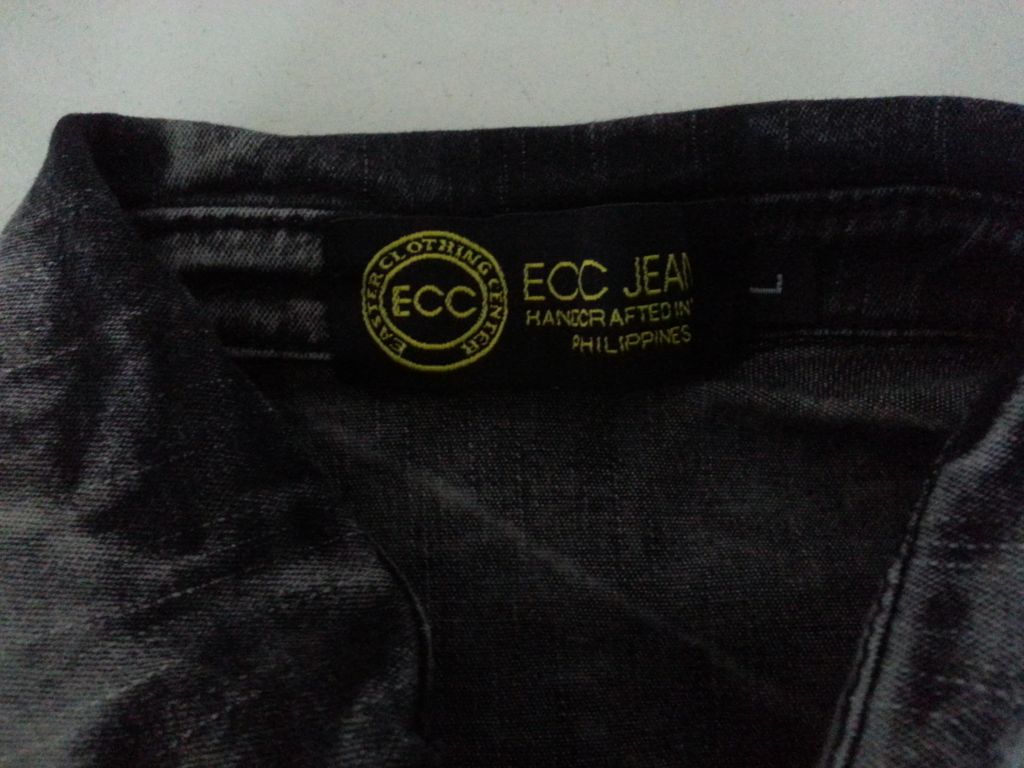 ECC Jeans Acid Wash Denim Polo