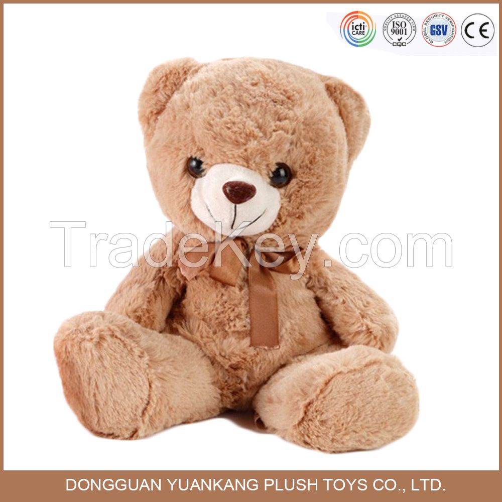 SA8000 factory Hot sell cute brown color plush soft teddy bear toy