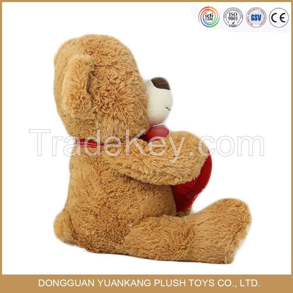 SA8000 factory Hot sell cute brown color plush soft teddy bear toy