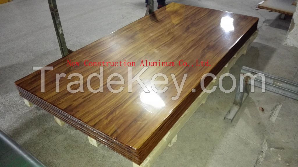 Wood grain aluminum sheet (Customized)