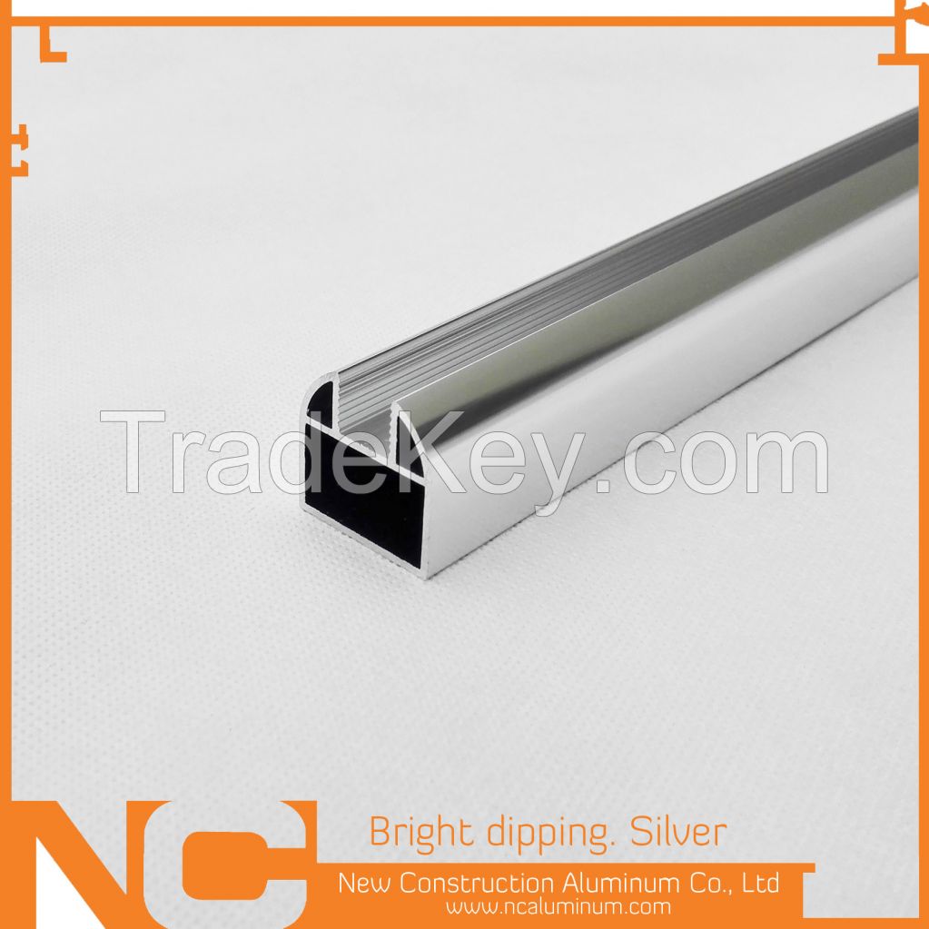 Bright dipping aluminum profile