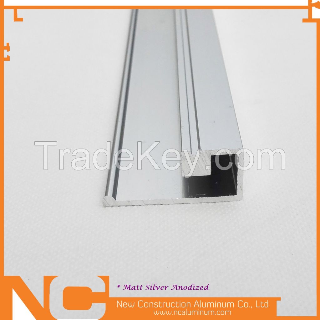 Anodized aluminum profile