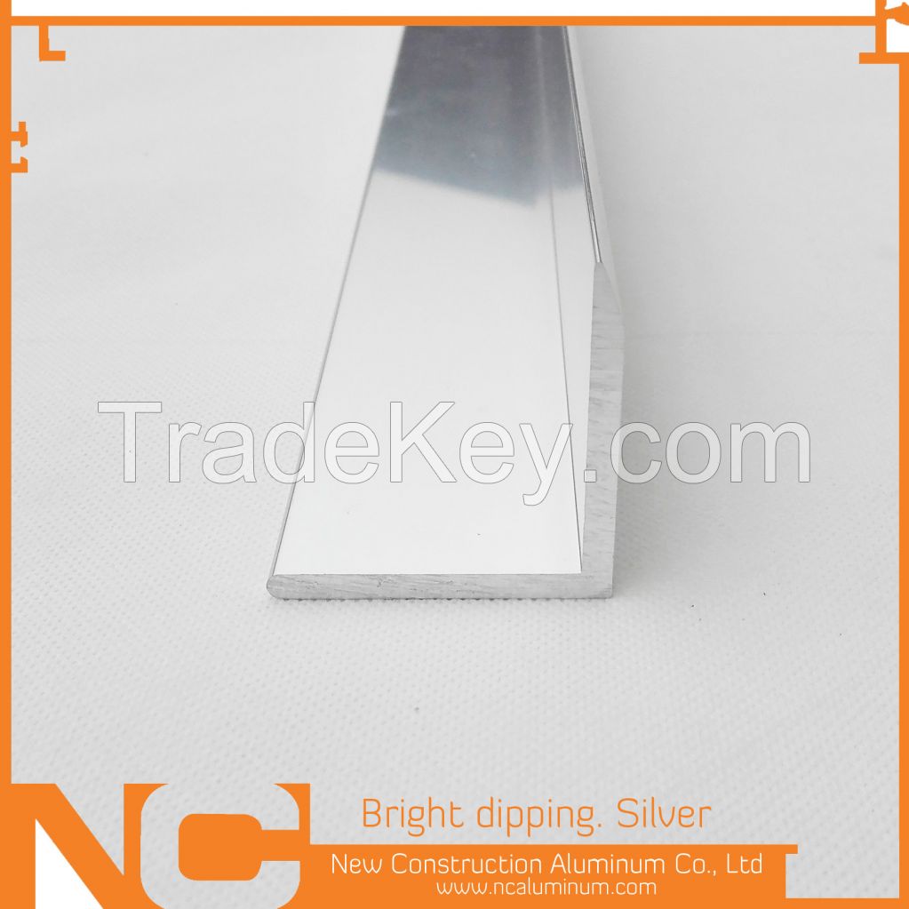 Bright dipping aluminum profile