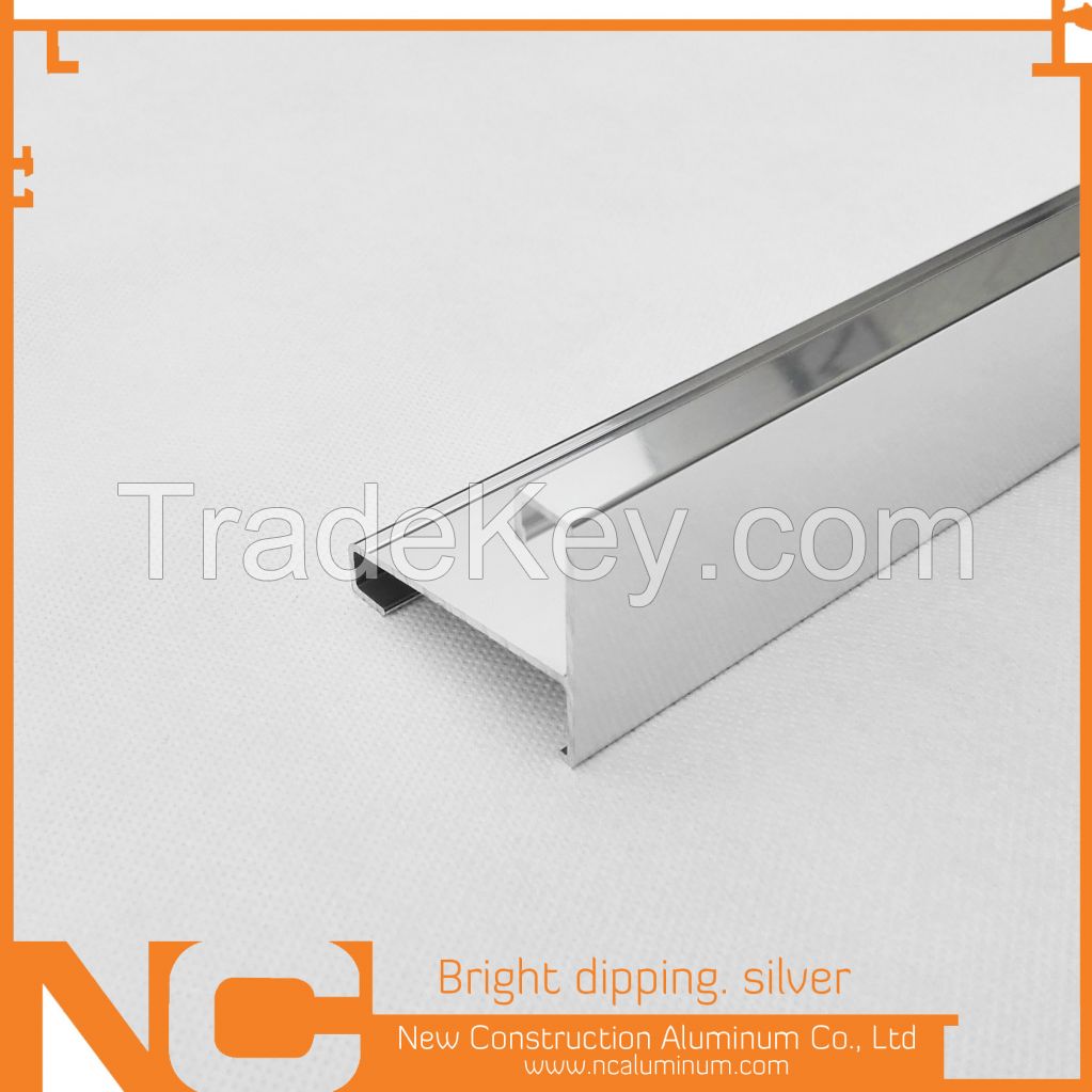 Bright dipping aluminum profile