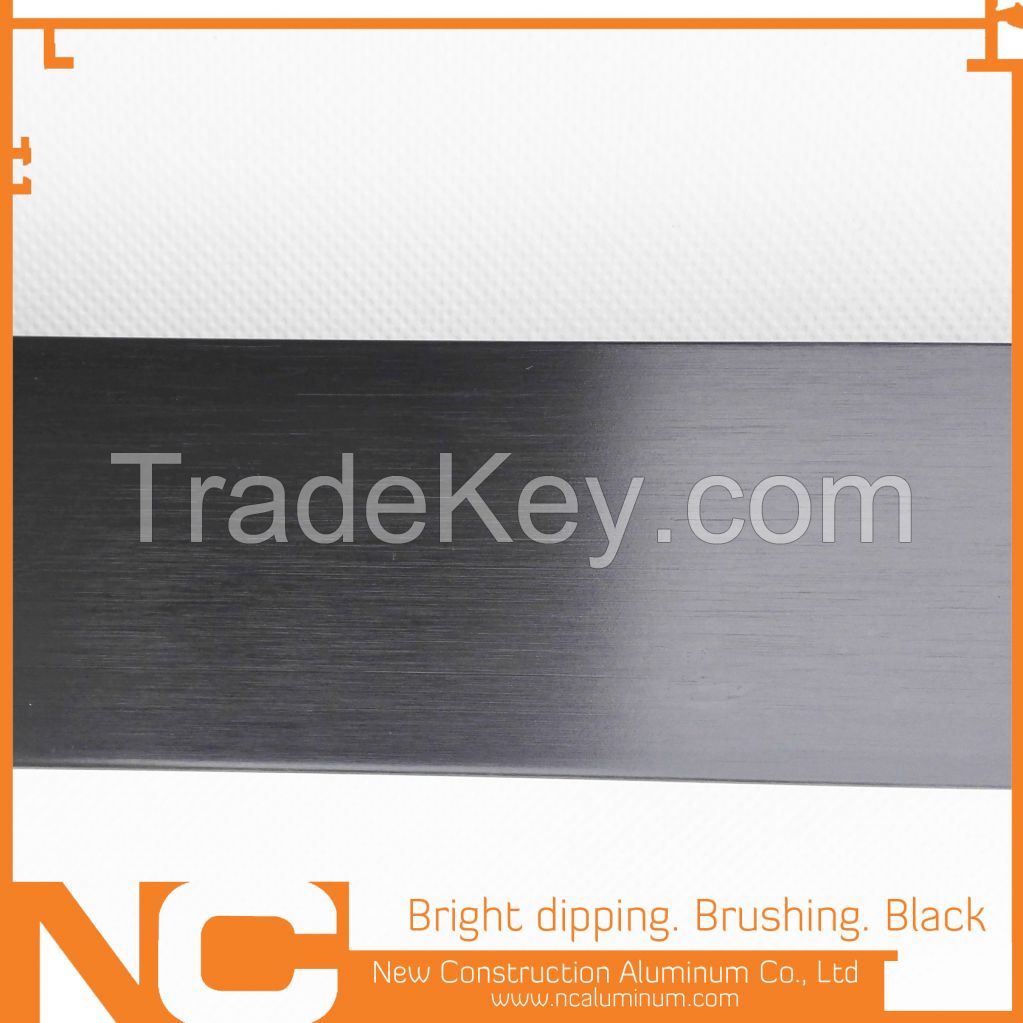 Bright dipping aluminum profile