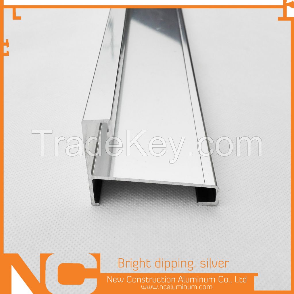 Bright dipping aluminum profile