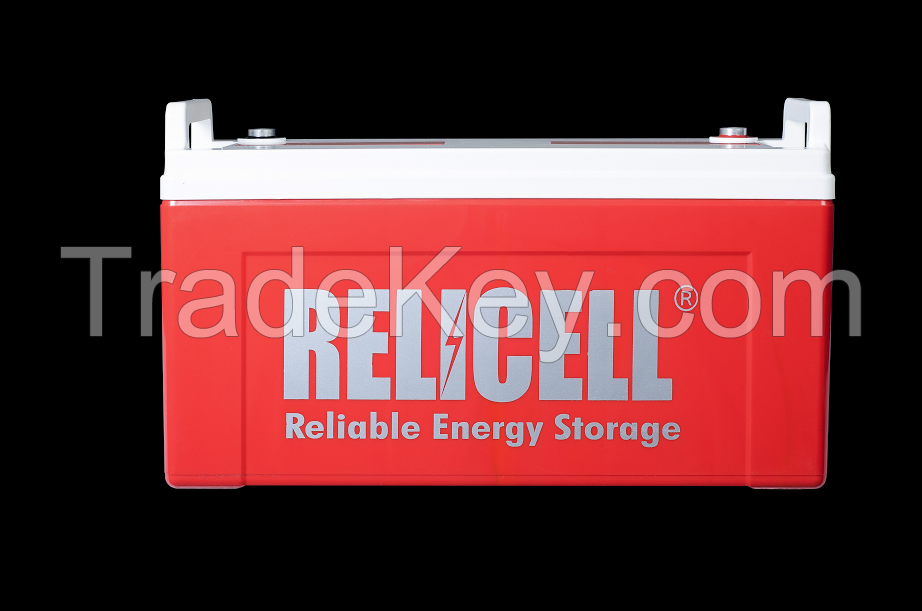 Relicell Ultra Gel maintenance free VRLA / SMF Battery for Inverter, 12V 750 Watt Hours - 48 months