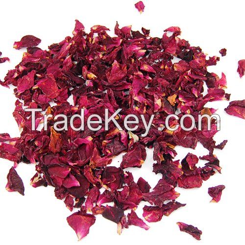 Dried Rose petals red