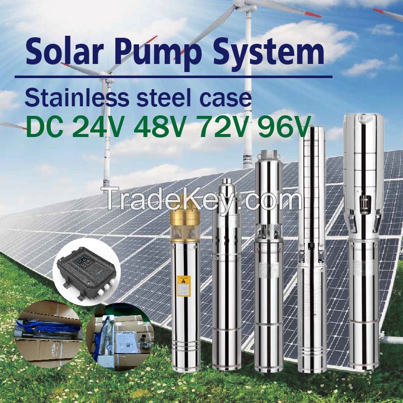 Solar deep well water pump