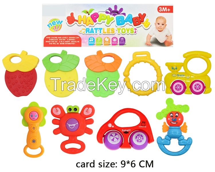 Eco-Friendly Material 8 PCS Baby Rattles