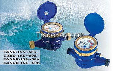 Rotary vane wheel dry-dial water meter