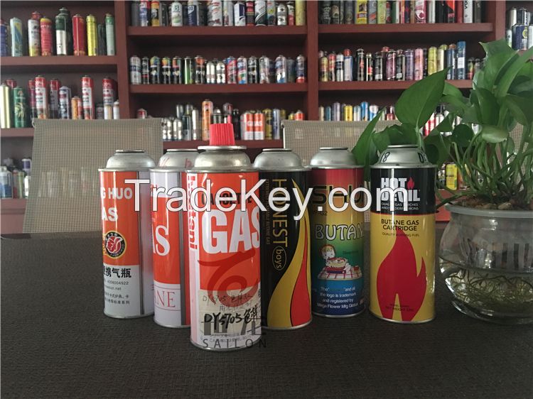 aerosol can for butane gas and lighter gas