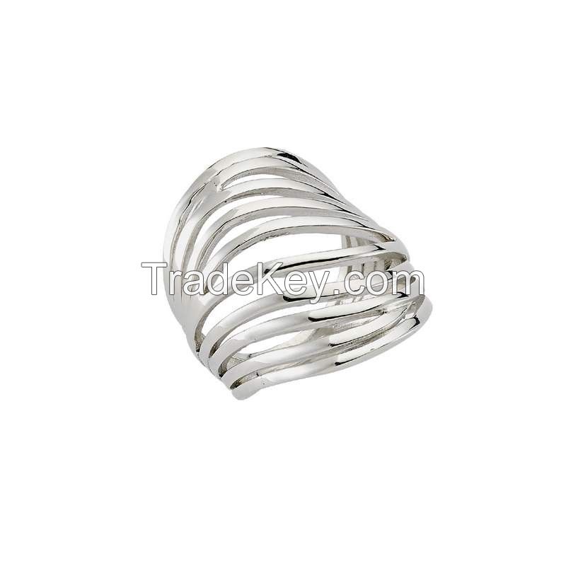 Sterling Silver Plain Rings For Women Handmade 