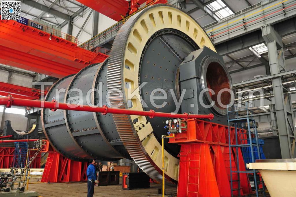 Large size ball mill for sponge iron plant 
