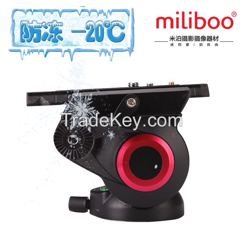 miliboo 65mm bowl size Professional  Fluid  Head for monopod tripod  quick release plates MYT801 360 Dgrees Aluminum video DSLR