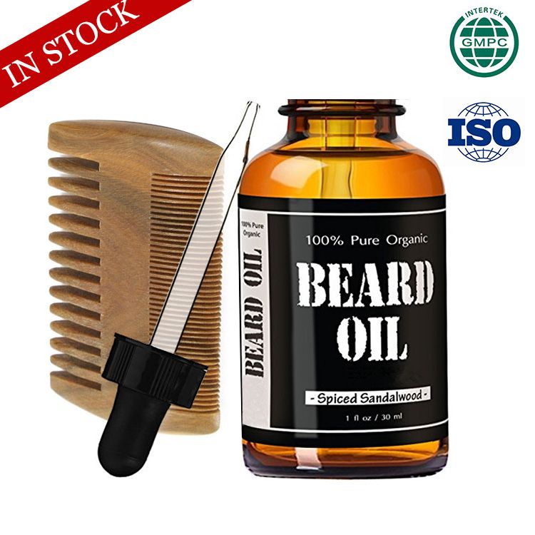 Moq 100pcs In Stock Organic Beard Growth Oil And Balm For Men