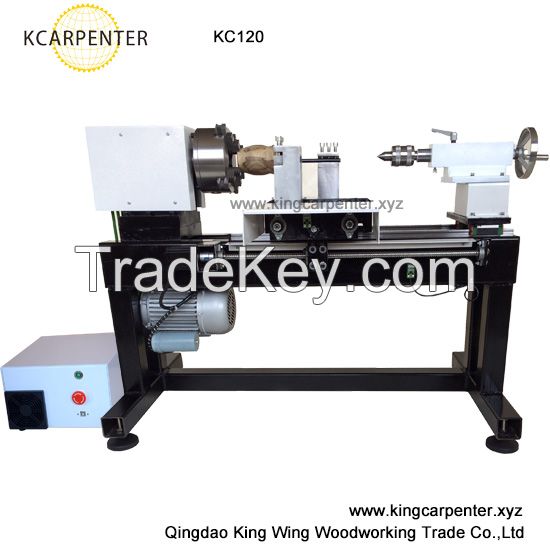 wooden beads making machine computer control mini cnc wood lathe KC120