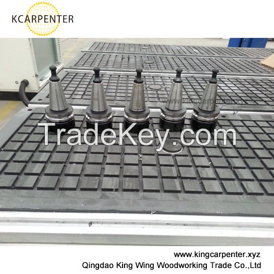 8 tools ATC cnc router for wood and metal material with 9kw HSD spindle