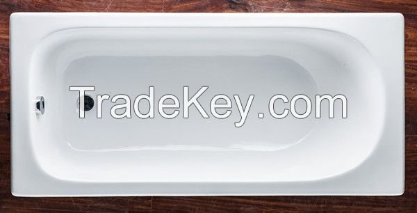 Simple modern drop in cast iron bathtub