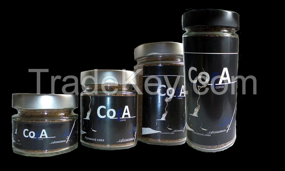 CofA coffee instant  70g glass jar (25g/45g/70g/140g)