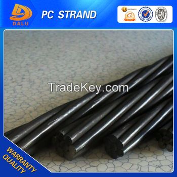 supply 12.7mm 1860mpa 7 wire pc strand in construction with chinese supplier