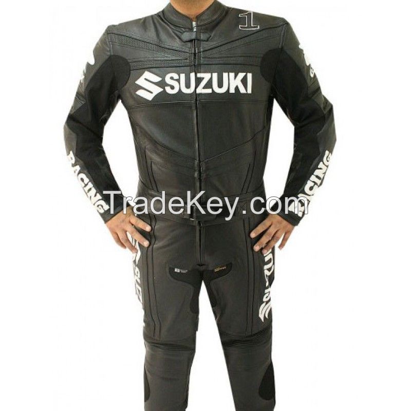 Suzuki Black Leather Suit 