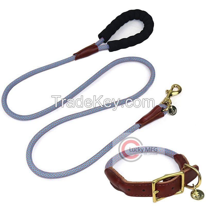 Durable Pet Outdoor Sports Traction Rope Braided Climbing Rope Dog Leash Small Medium Large Dogs