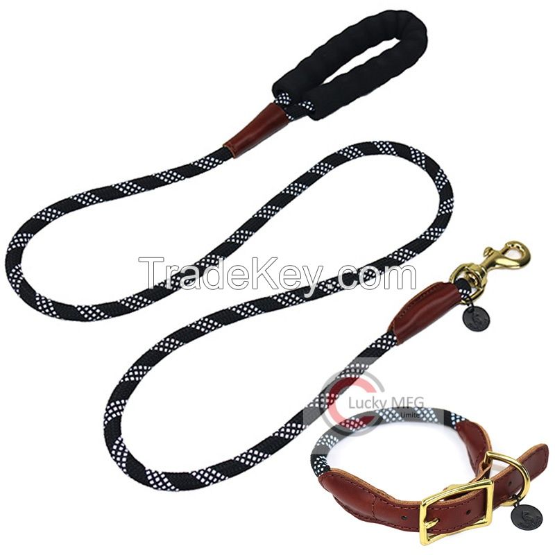 Durable Pet Outdoor Sports Traction Rope Braided Climbing Rope Dog Leash Small Medium Large Dogs