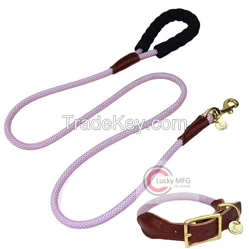 Durable Pet Outdoor Sports Traction Rope Braided Climbing Rope Dog Leash Small Medium Large Dogs