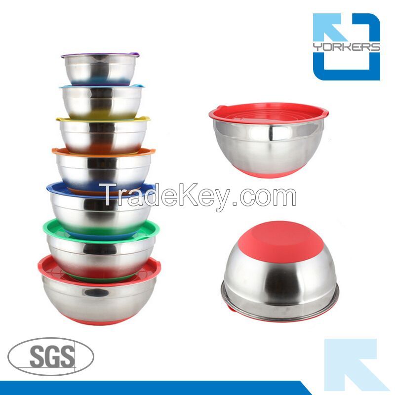 stainless steel mixing bowls with lid