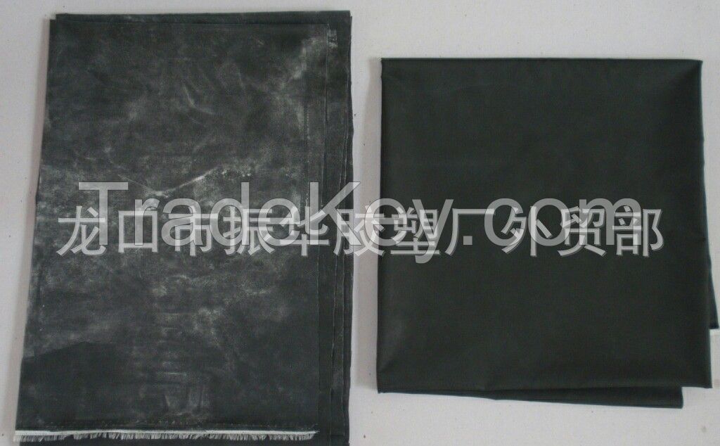 Rubber coated fabric sheet