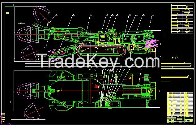 EBZ160 Underground Boring Machine Blueprints