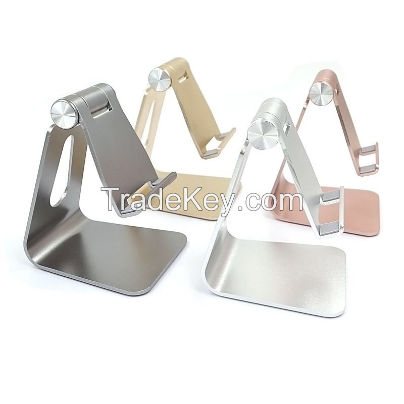 180 Degree Rotatable Aluminum Alloy Holder Stand for Tablets and Smartphones