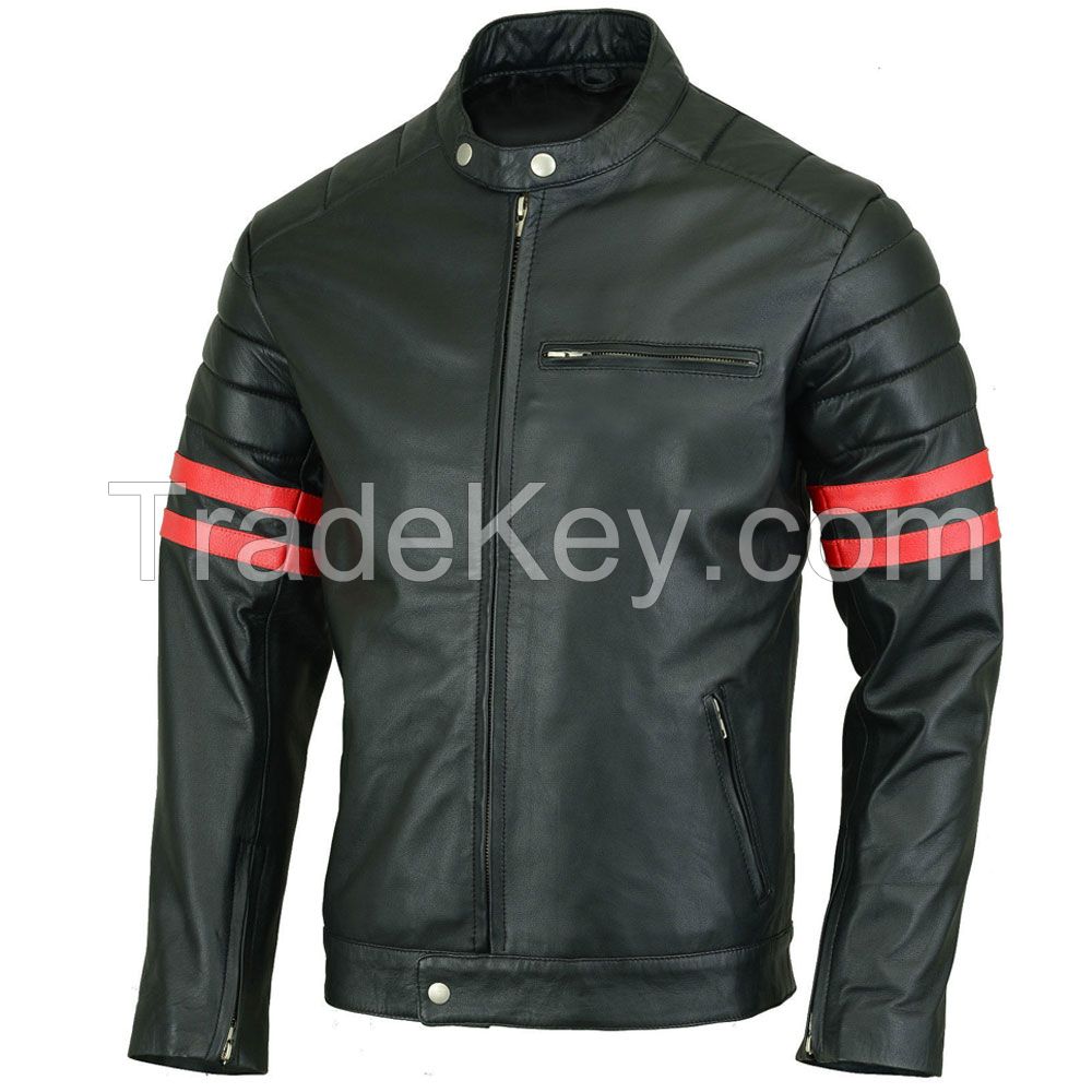 LEATHER MEN FASHION JACKET KMX-0081