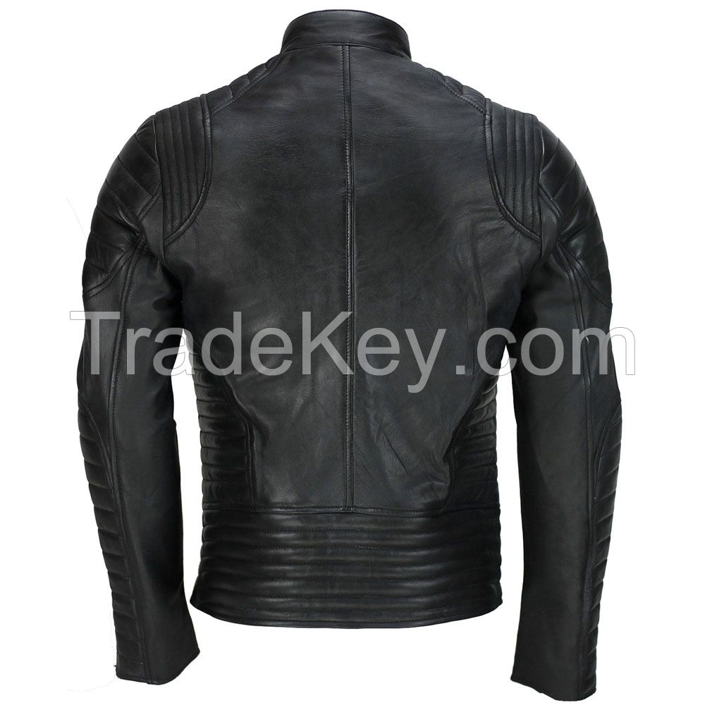 LEATHER MEN FASHION JACKET KMX-0083